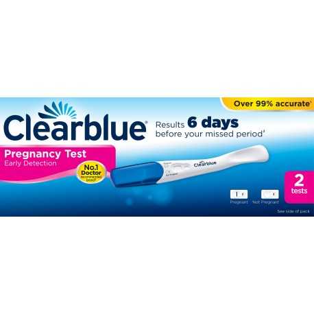 Clearblue test za hitro odkritje nosečnosti, 2testa